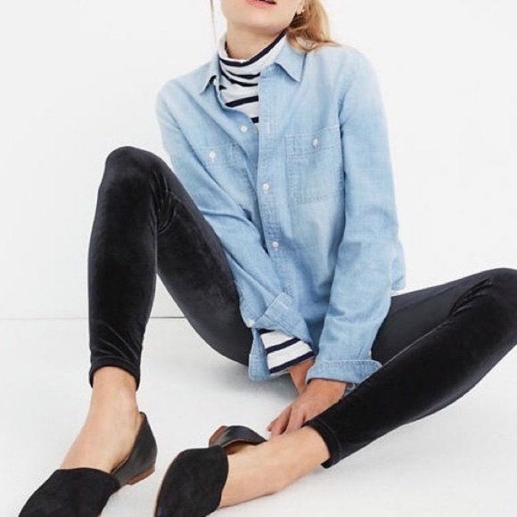 Madewell Pants - MADEWELL High-Rise Velvet Leggings